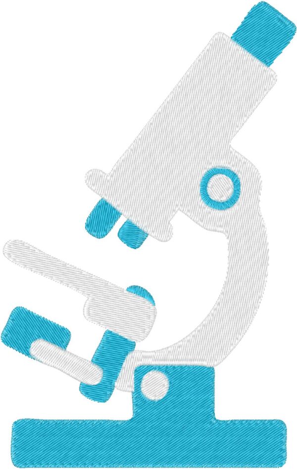Microscope Design, 7 sizes, Machine Embroidery Design, Microscope shapes Design, Instant