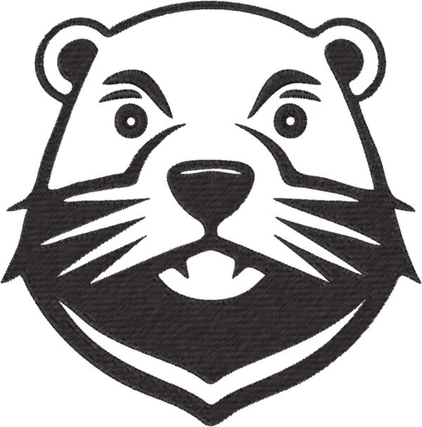 Beaver Design, 7 sizes, Machine Embroidery Design, Beaver shapes Design, Instant