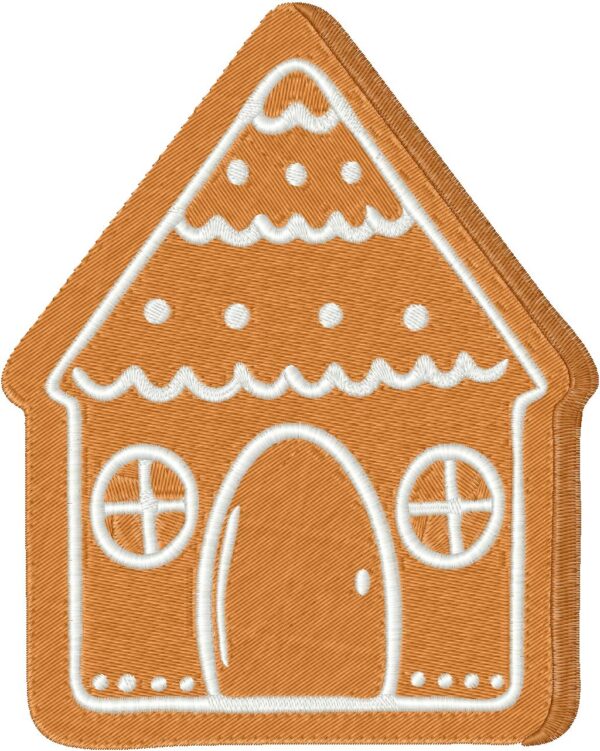 Gingerbread Cottage Design, 7 sizes, Machine Embroidery Design, Gingerbread Cottage shapes Design, Instant