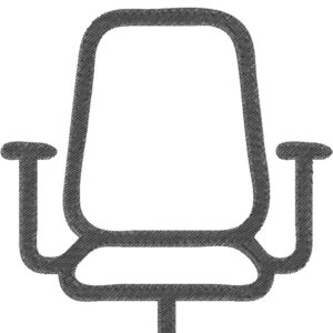 Office Chair Design, 7 sizes, Machine Embroidery Design, Office Chair shapes Design, Instant
