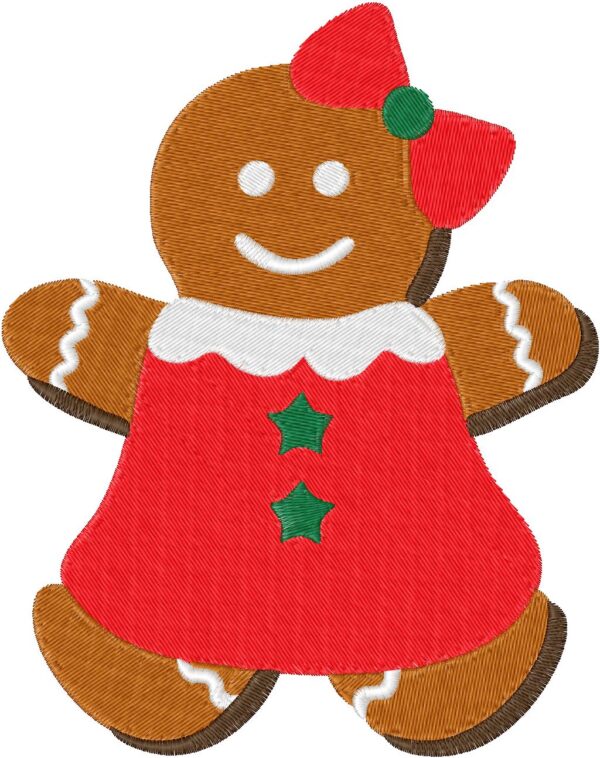Gingerbread Design, 7 sizes, Machine Embroidery Design, Gingerbread shapes Design, Instant