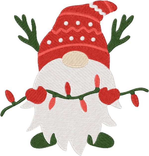 Gnome Design, 7 sizes, Machine Embroidery Design, Gnome shapes Design, Instant