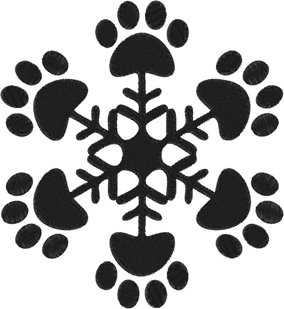 Snowflake With Design Snowflake Design, 7 sizes, Machine Embroidery Design, Snowflake shapes ...